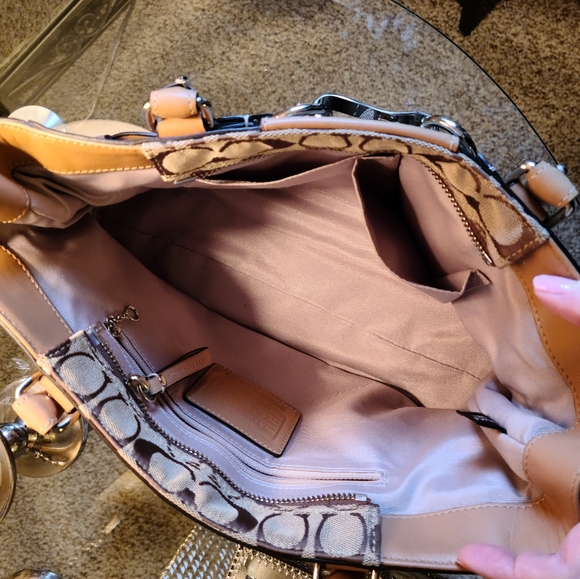 Coach Hampton Signature Purse - Picture 2 of 5